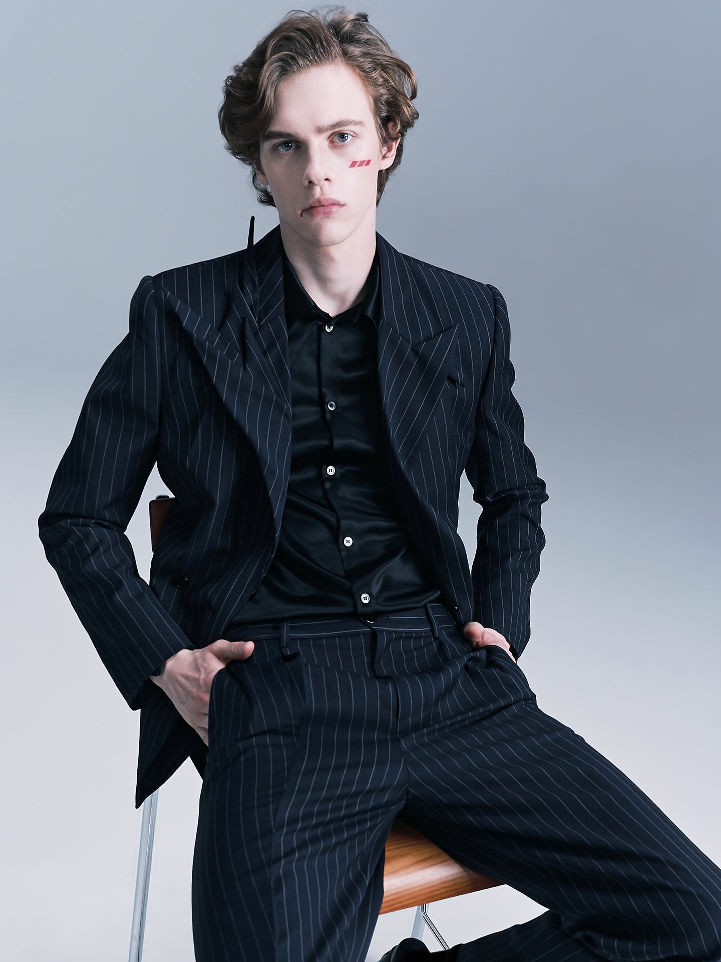 Bamboo leaf lapel suit set