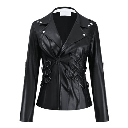 Human Skeleton Leather Jacket