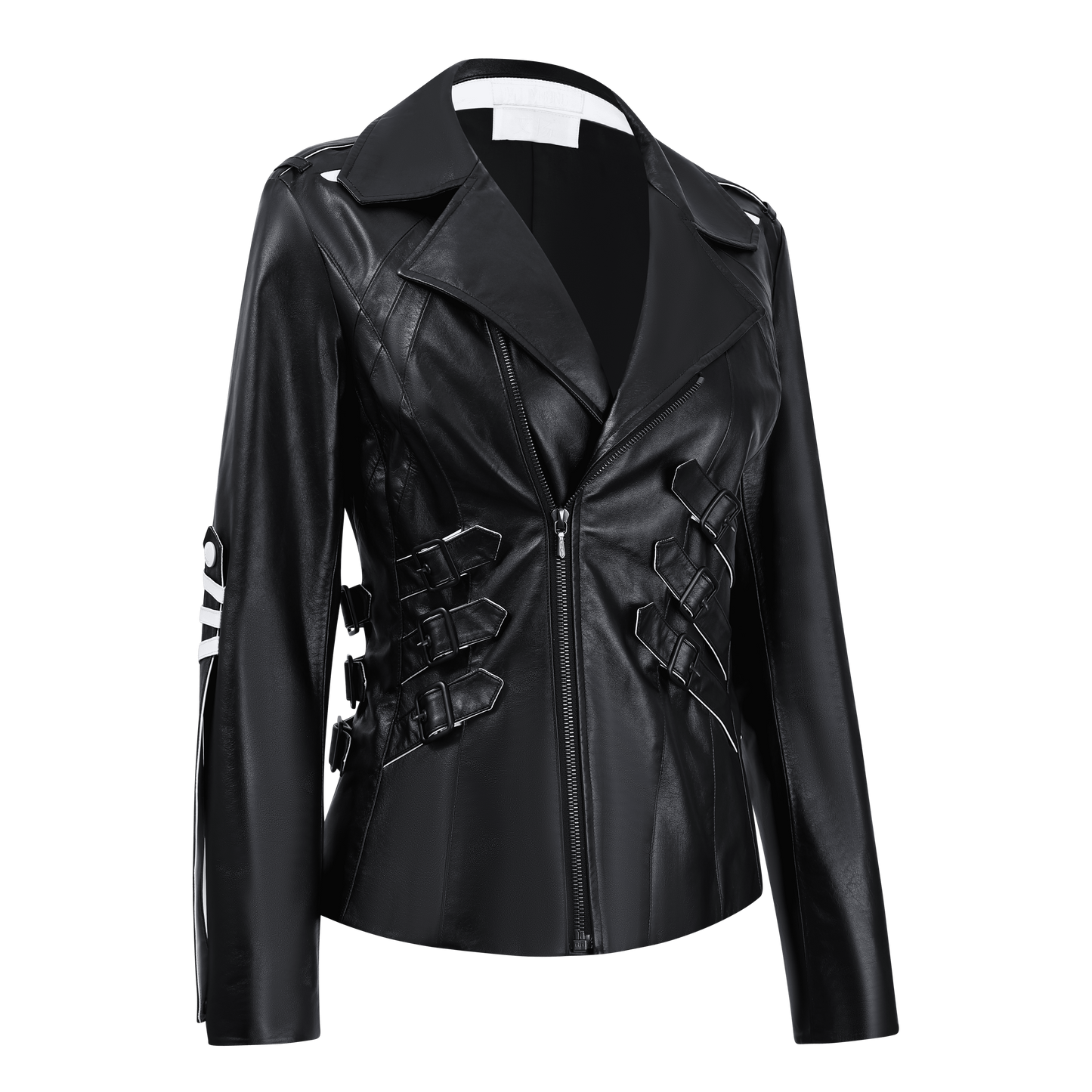 Human Skeleton Leather Jacket