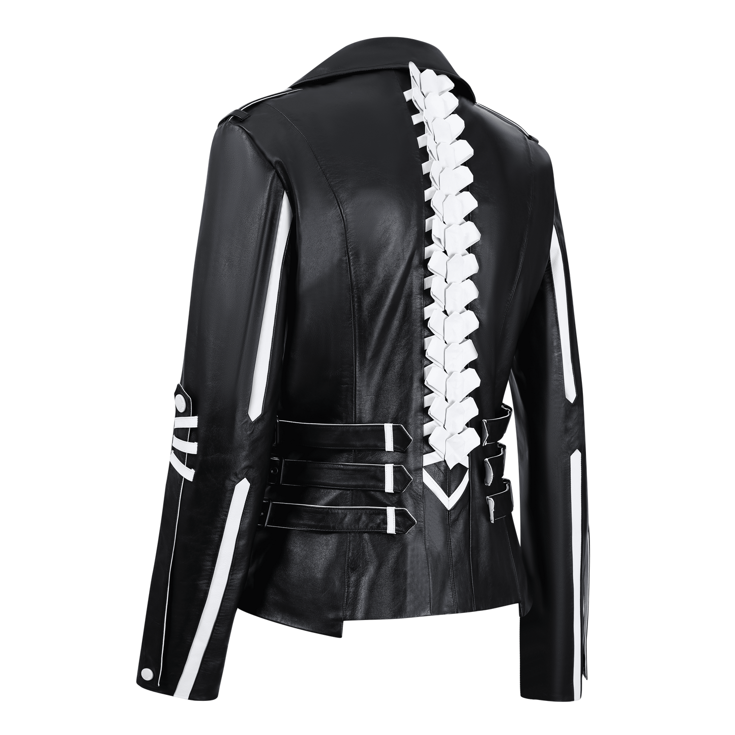 Human Skeleton Leather Jacket