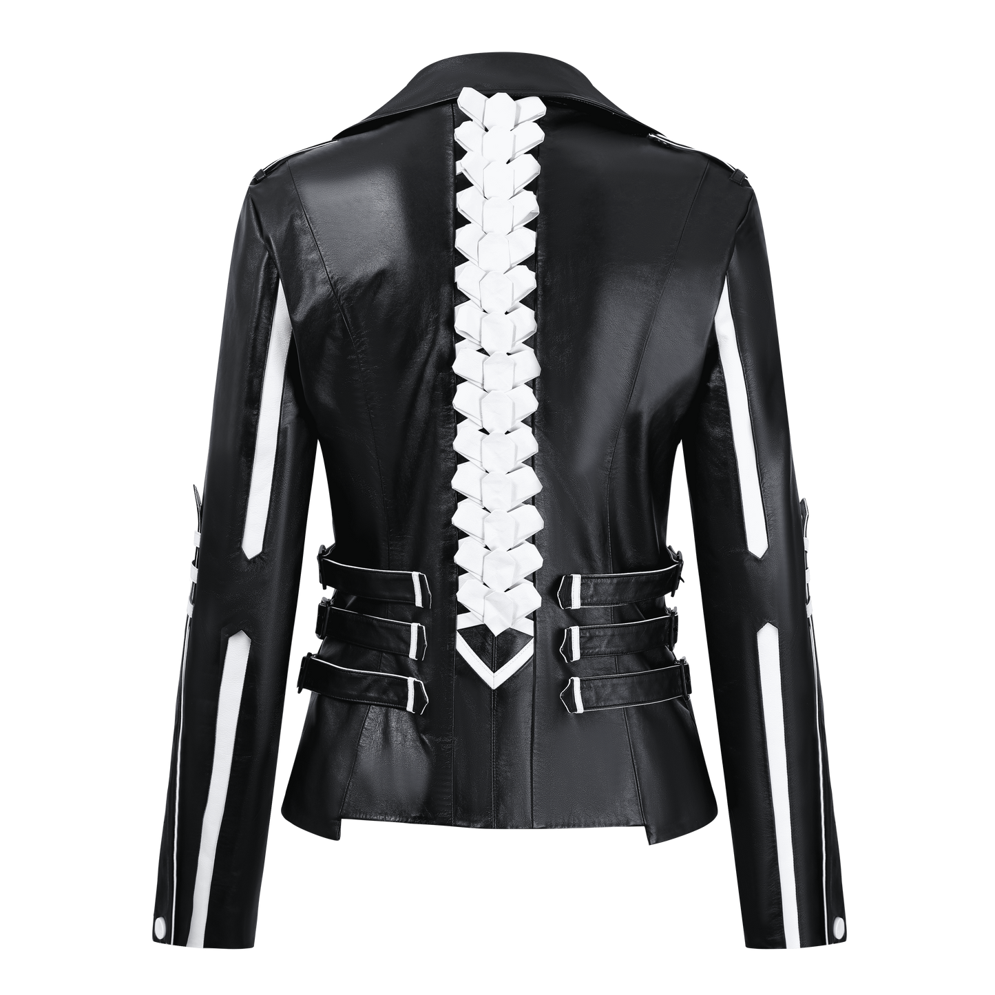 Human Skeleton Leather Jacket