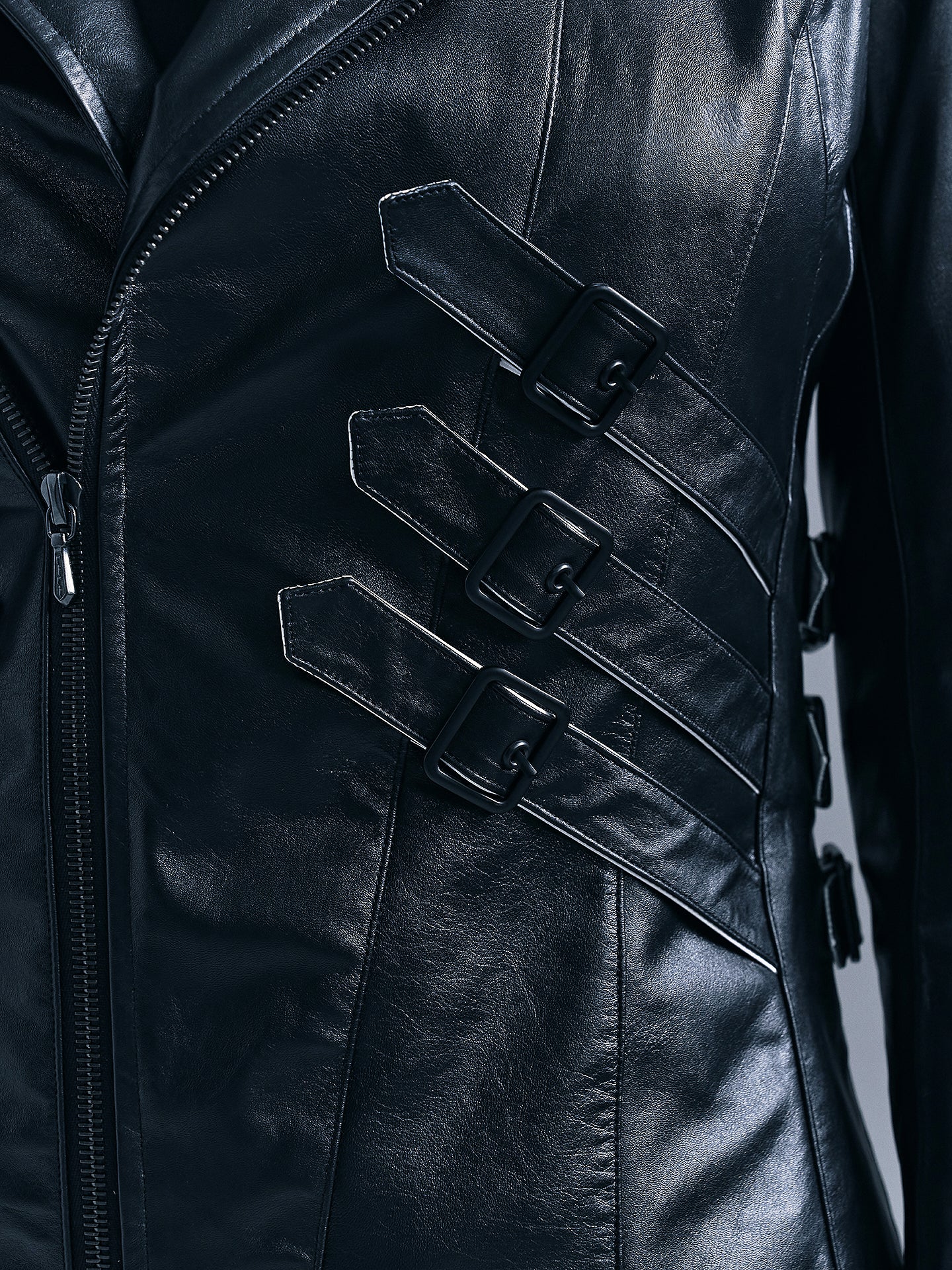 Human Skeleton Leather Jacket