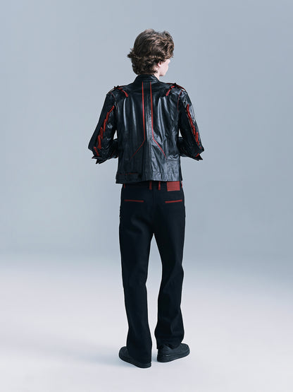 Snake Spike Leather Jacket