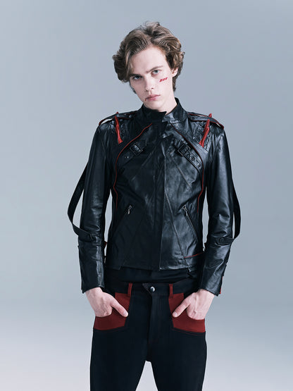 Snake Spike Leather Jacket