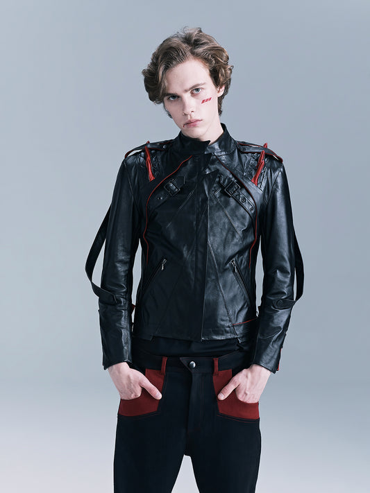 Snake Spike Leather Jacket