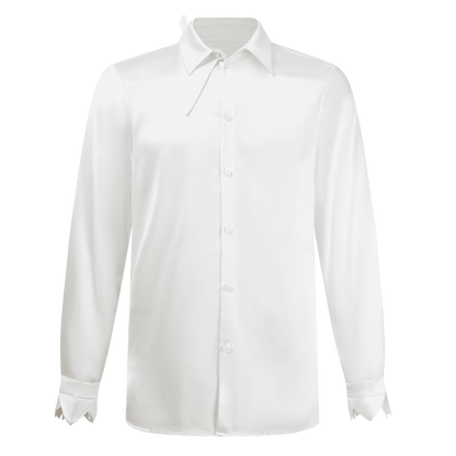 Crown-cuff Men's Shirt White