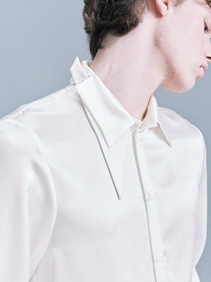 Crown-cuff Men's Shirt White