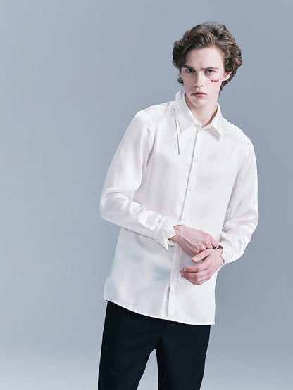 Crown-cuff Men's Shirt White