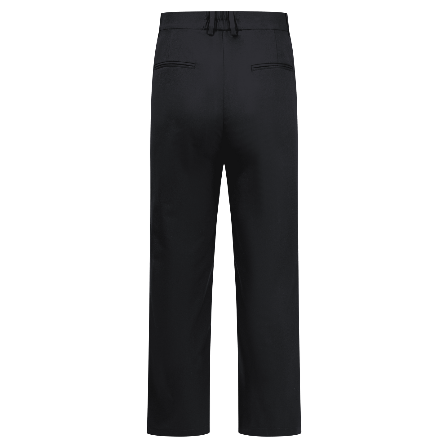 Pocketed White-Edged Men's Trousers