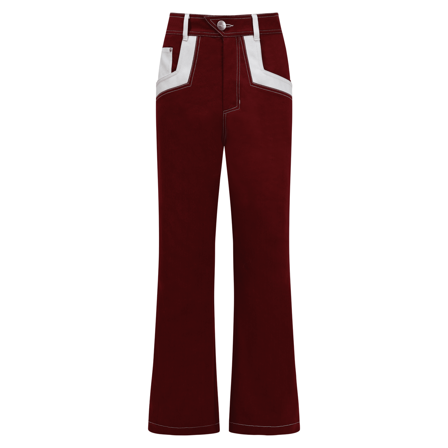 Pocket contrast denim jeans