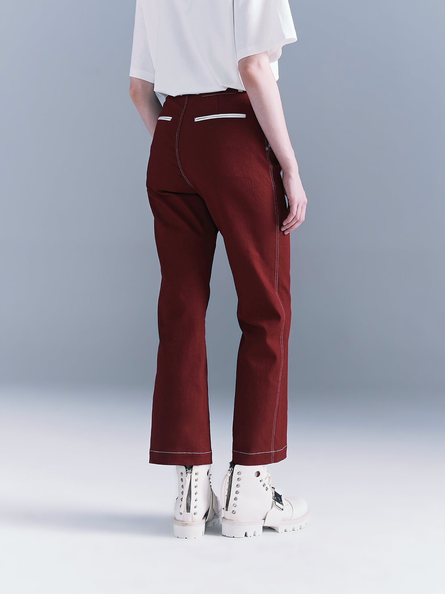 Pocket contrast denim jeans