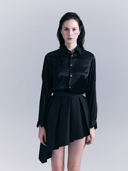 Irregular Diagonal Half Skirt