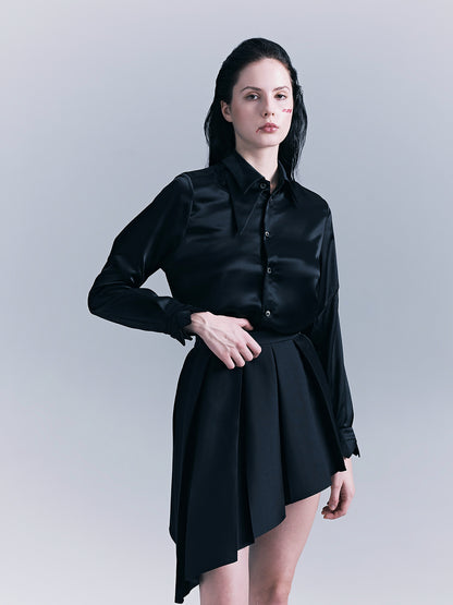 Irregular Diagonal Half Skirt