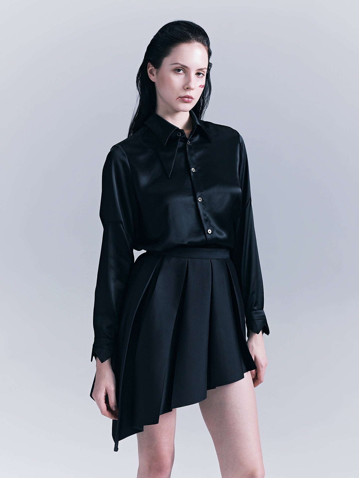 Irregular Diagonal Half Skirt