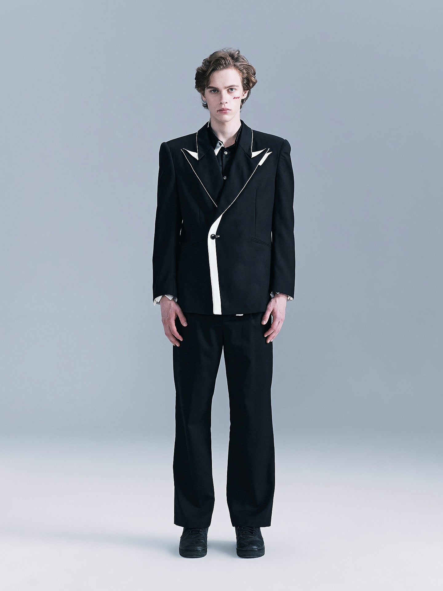 Origami Notched Lapel Men's suit