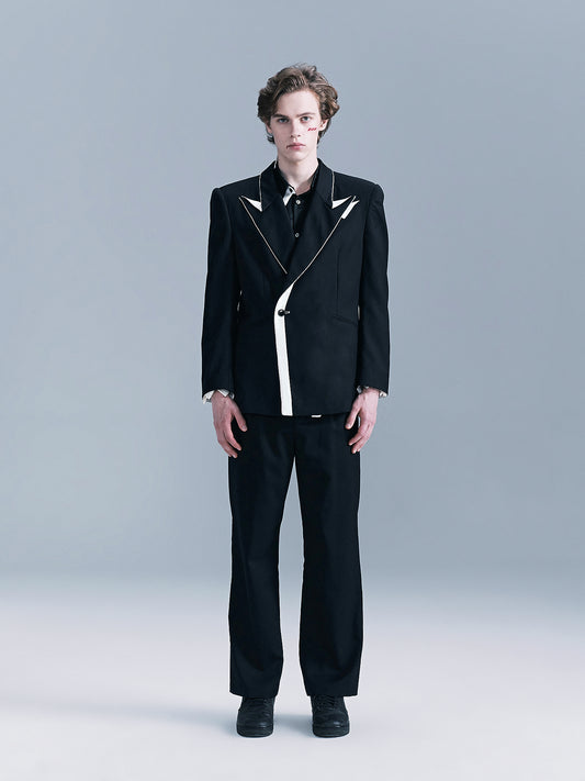 Origami Notched Lapel Men's suit