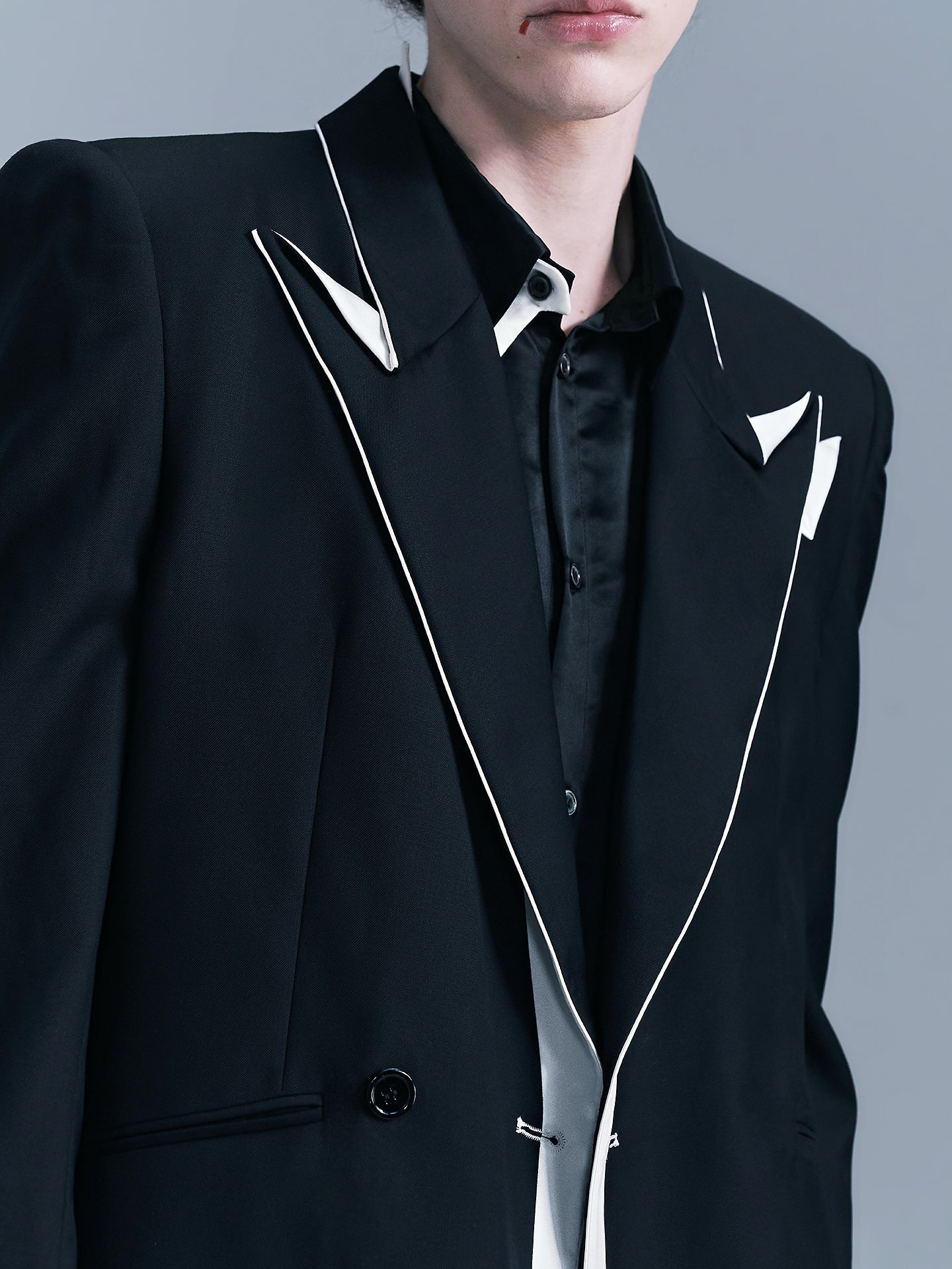 Origami Notched Lapel Men's suit