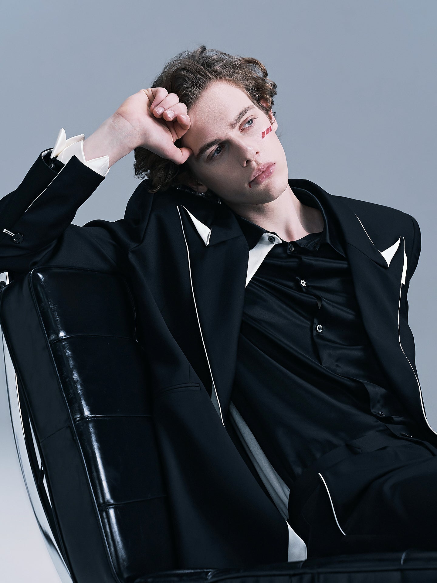 Origami Notched Lapel Men's suit