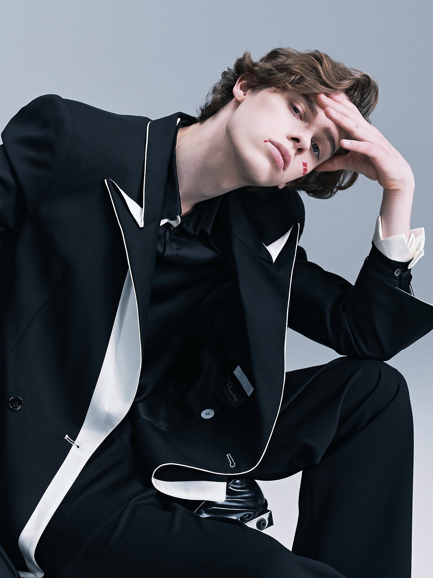 Origami Notched Lapel Men's suit