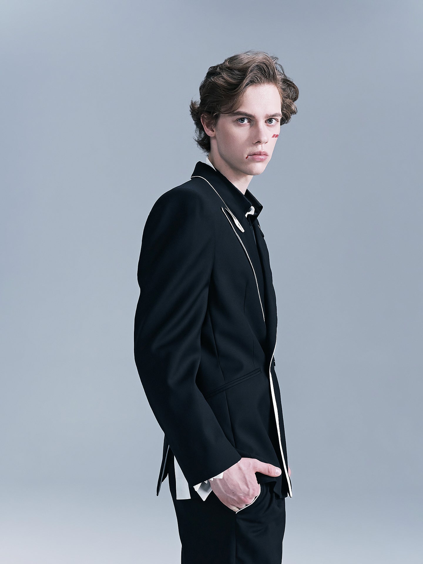 Origami Notched Lapel Men's suit