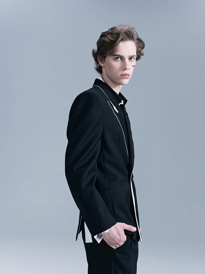 Origami Notched Lapel Men's suit