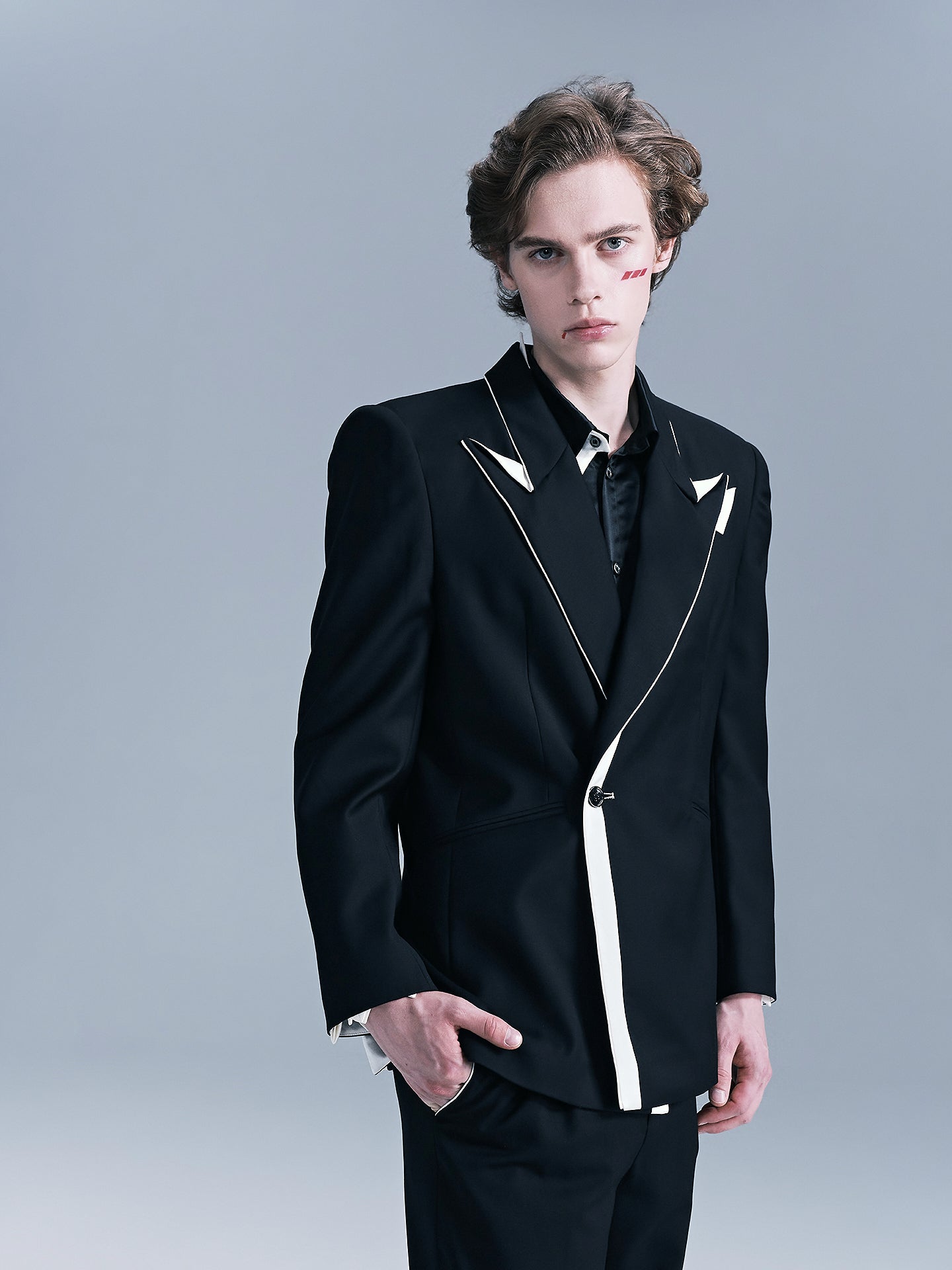 Origami Notched Lapel Men's suit