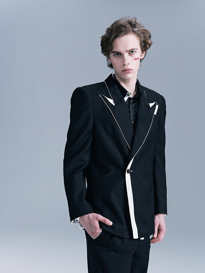 Origami Notched Lapel Men's suit