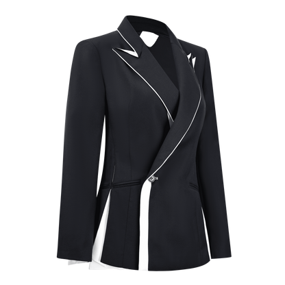 Origami Notched Lapel Women's suit