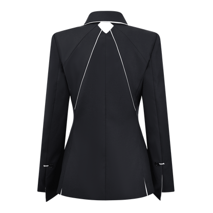 Origami Notched Lapel Women's suit
