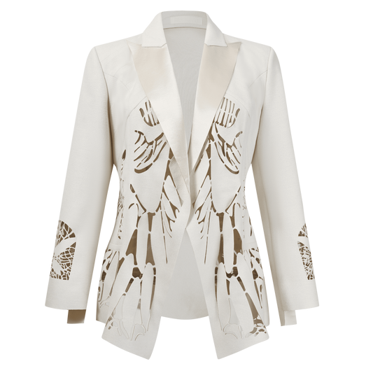 Butterfly Cutout Woman's Blazer