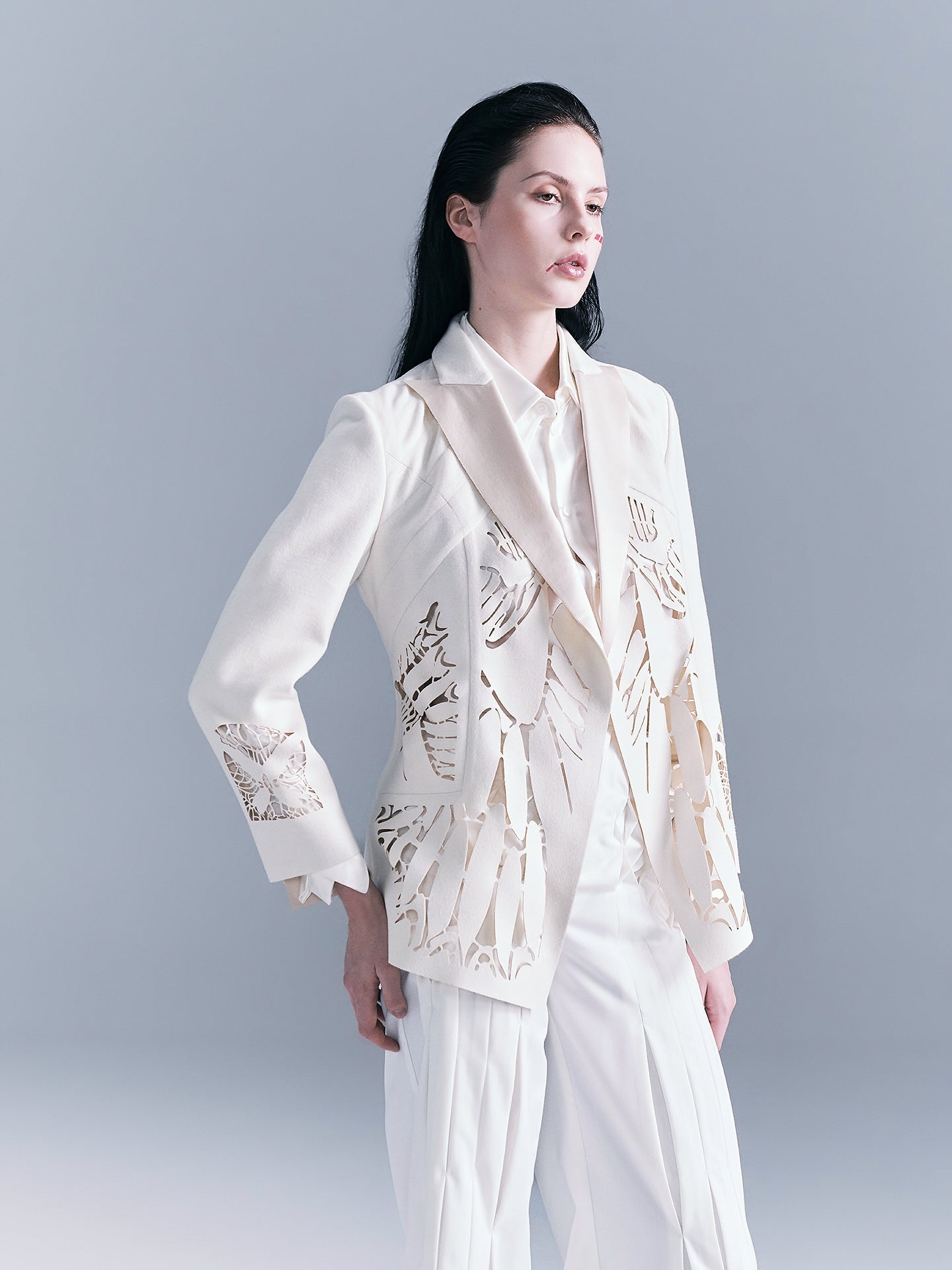 Butterfly Cutout Woman's Blazer