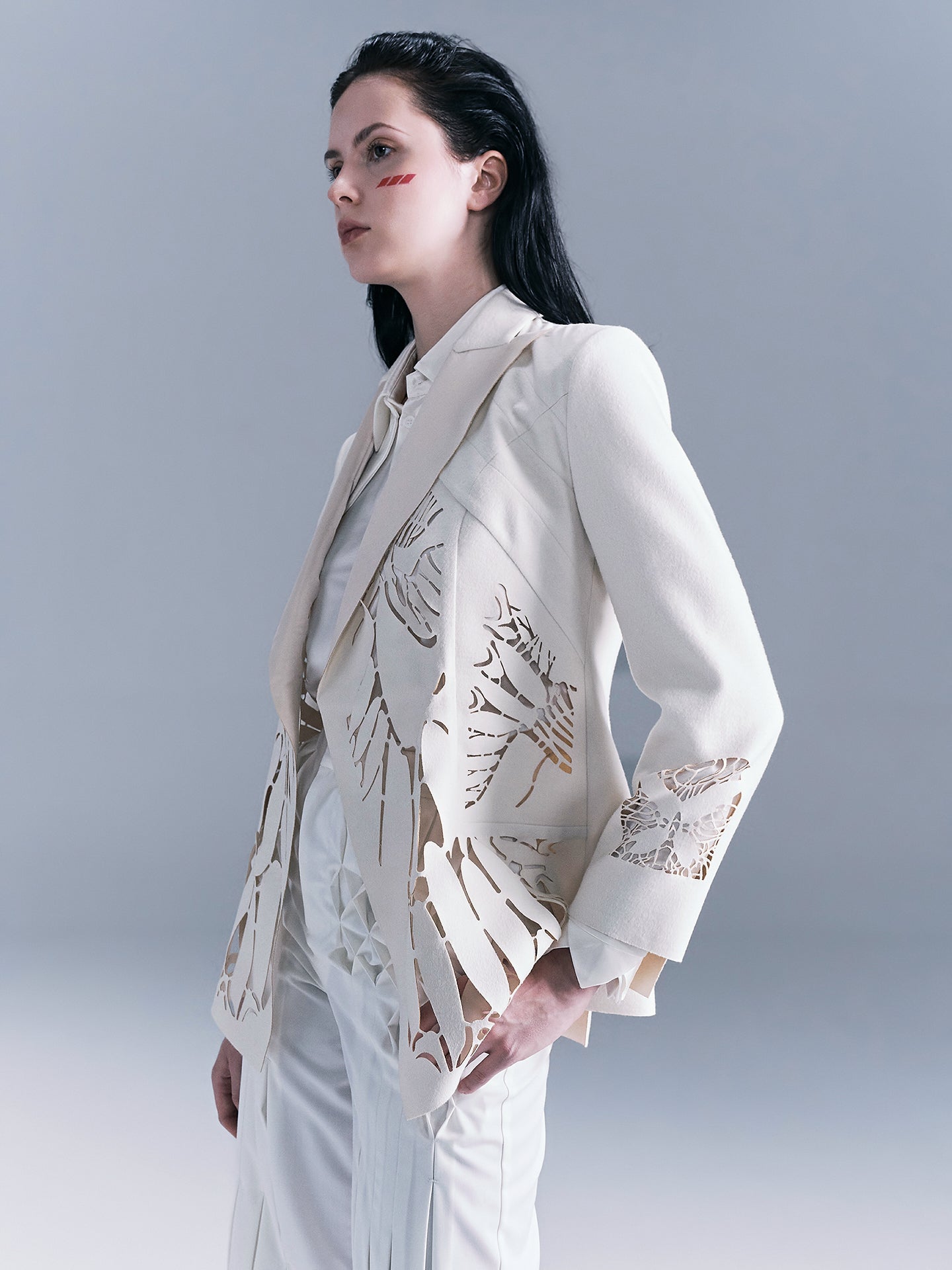 Butterfly Cutout Woman's Blazer