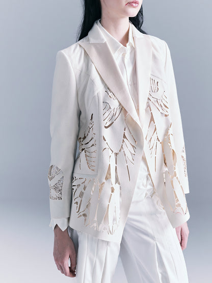 Butterfly Cutout Woman's Blazer