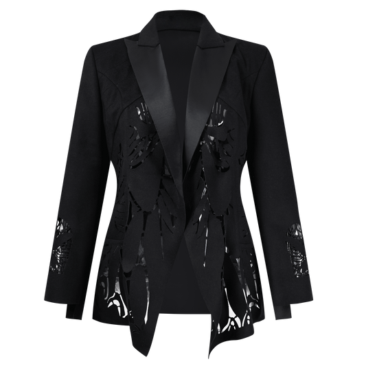 Butterfly Cutout Woman's Blazer