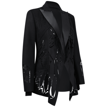 Butterfly Cutout Woman's Blazer