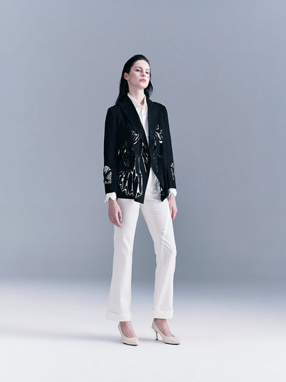 Butterfly Cutout Woman's Blazer