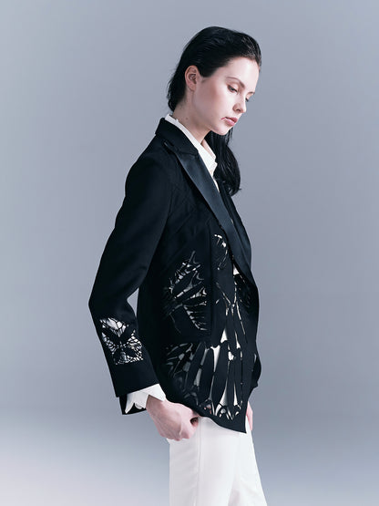 Butterfly Cutout Woman's Blazer