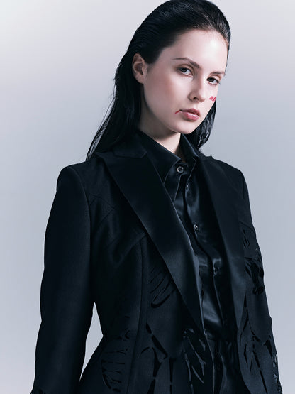 Butterfly Cutout Woman's Blazer