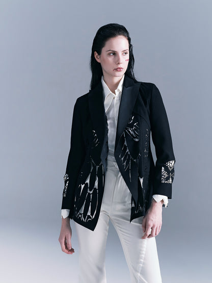Butterfly Cutout Woman's Blazer