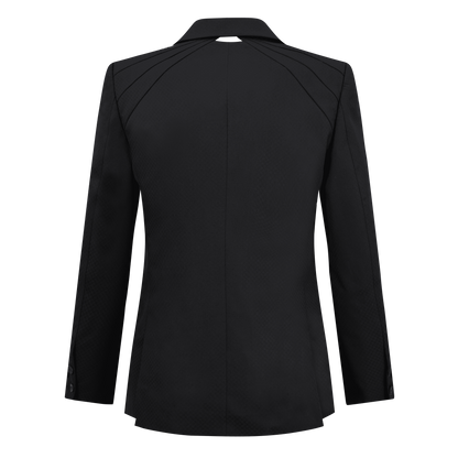 houndstooth Layered collar suit