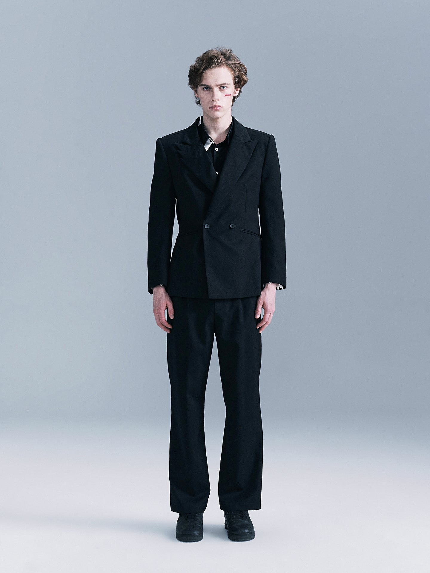 houndstooth Layered collar suit