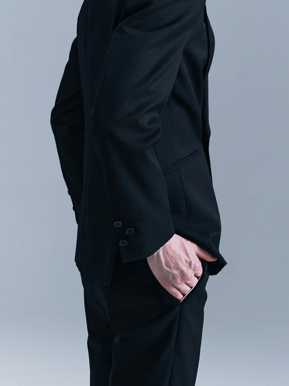 houndstooth Layered collar suit