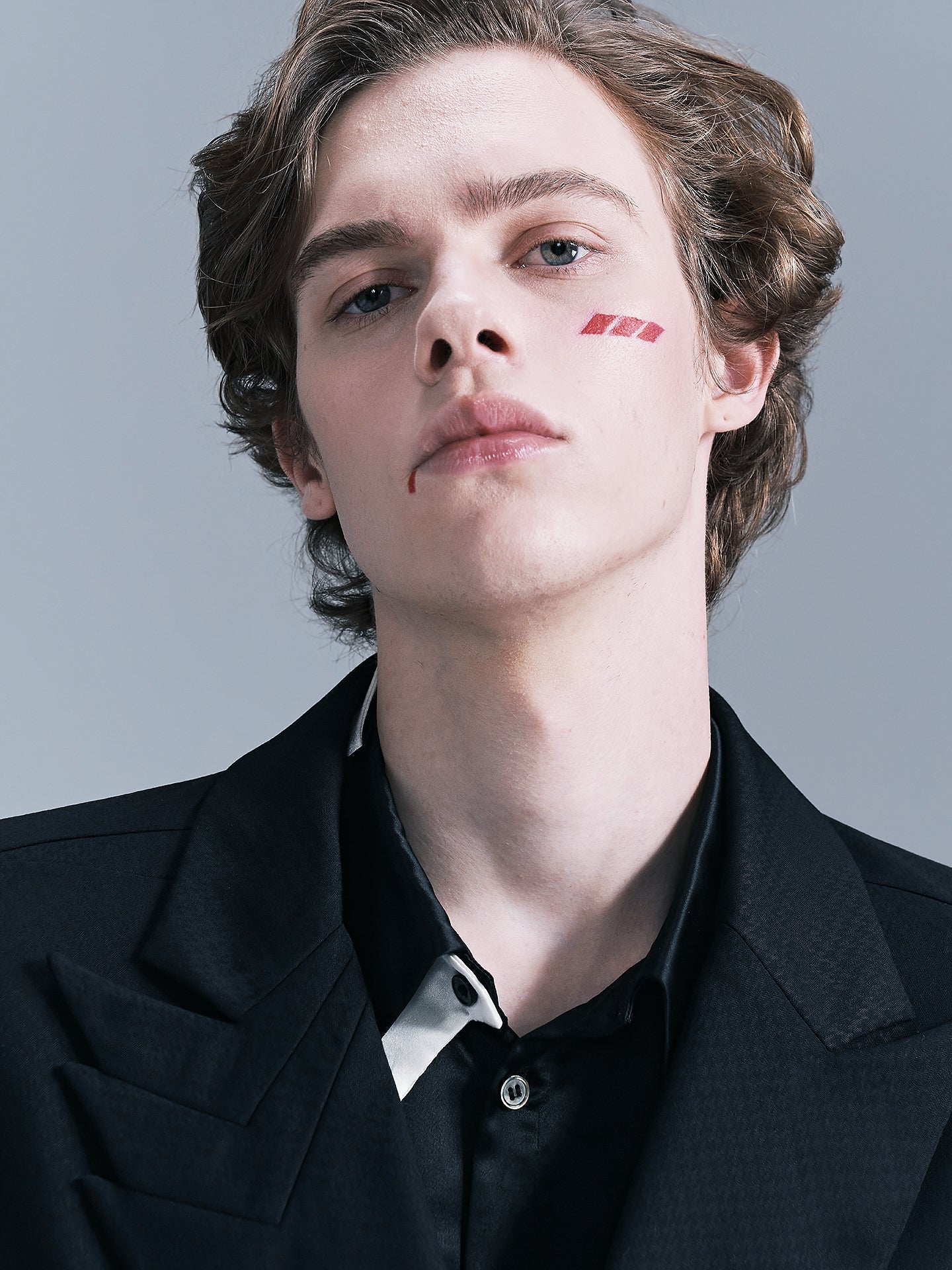 houndstooth Layered collar suit