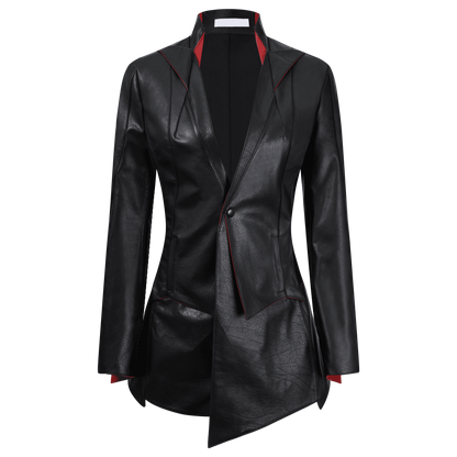 Snakebone genuine leather jacket