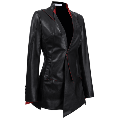 Snakebone genuine leather jacket