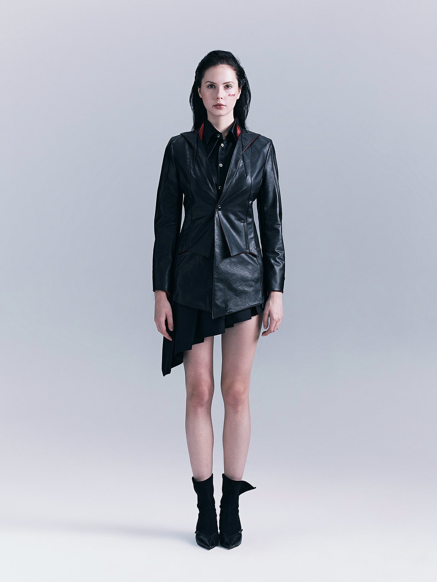 Snakebone genuine leather jacket