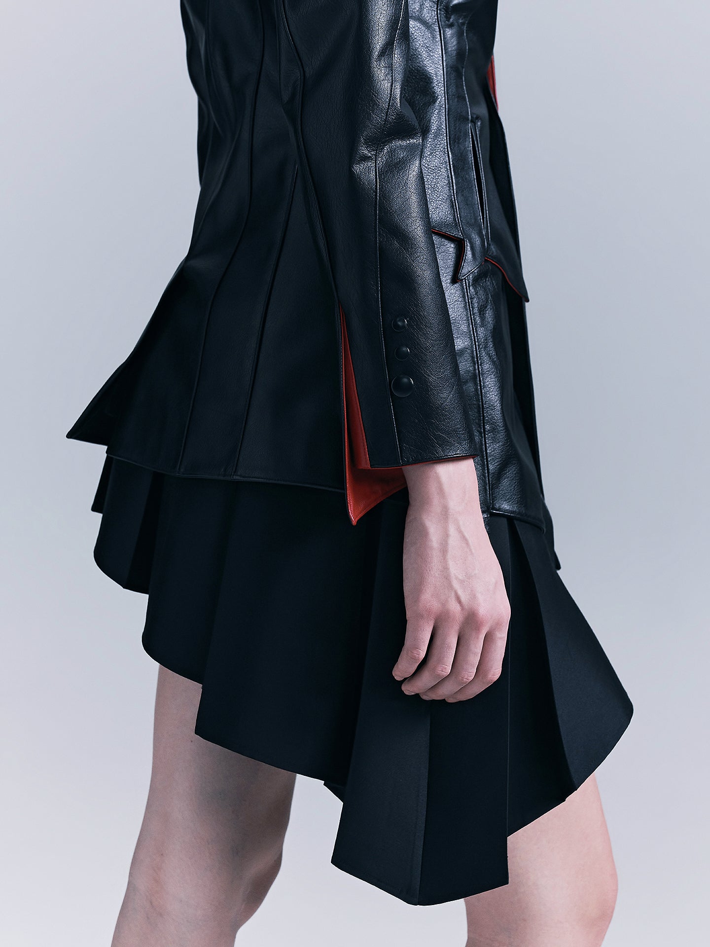 Snakebone genuine leather jacket