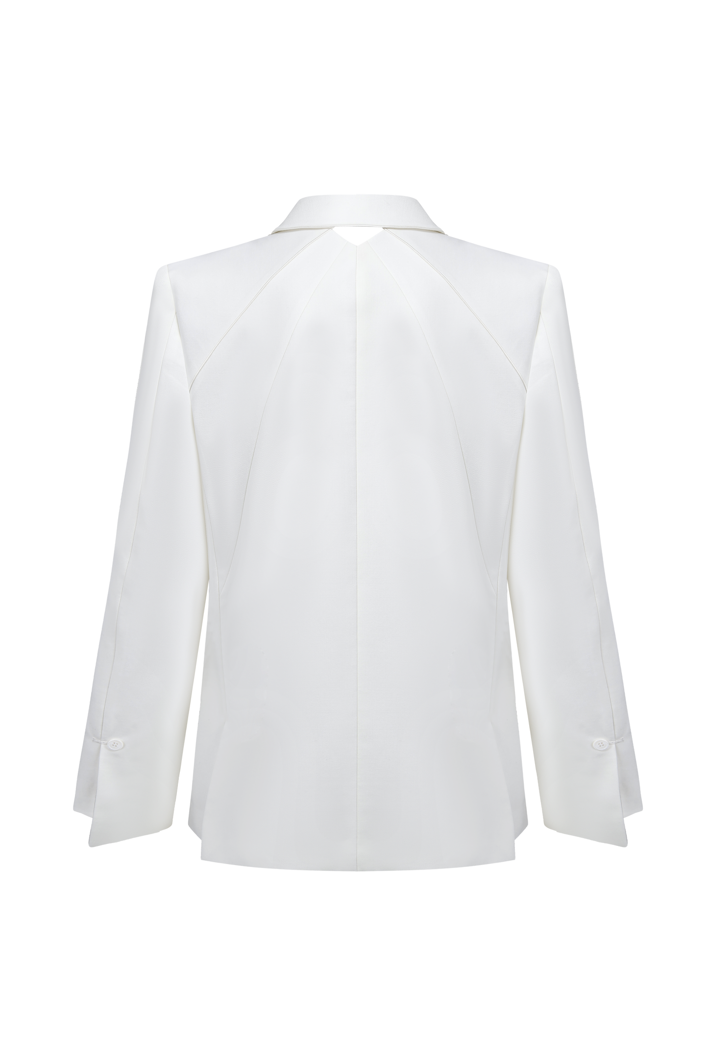 Origami Notched Lapel Men's suit (White)