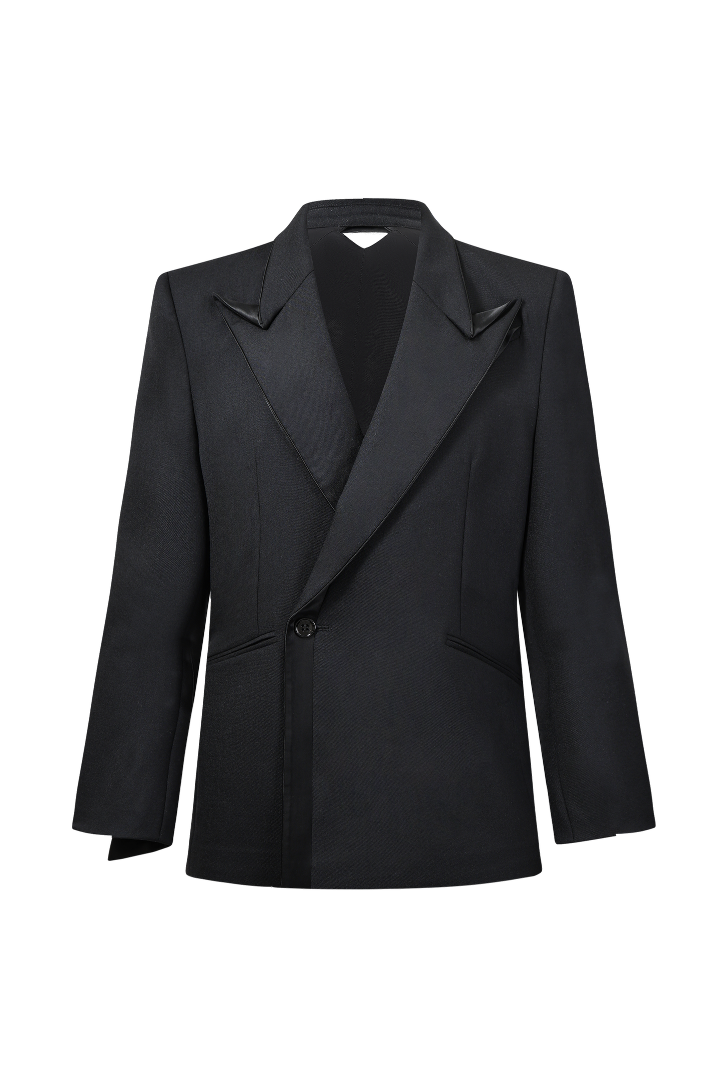 Origami Notched Lapel Men's suit (Black)