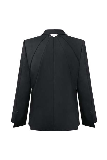 Origami Notched Lapel Men's suit (Black)